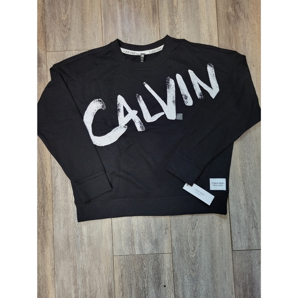 Calvin Klein Brush Logo Sweater - Picture 1 of 6